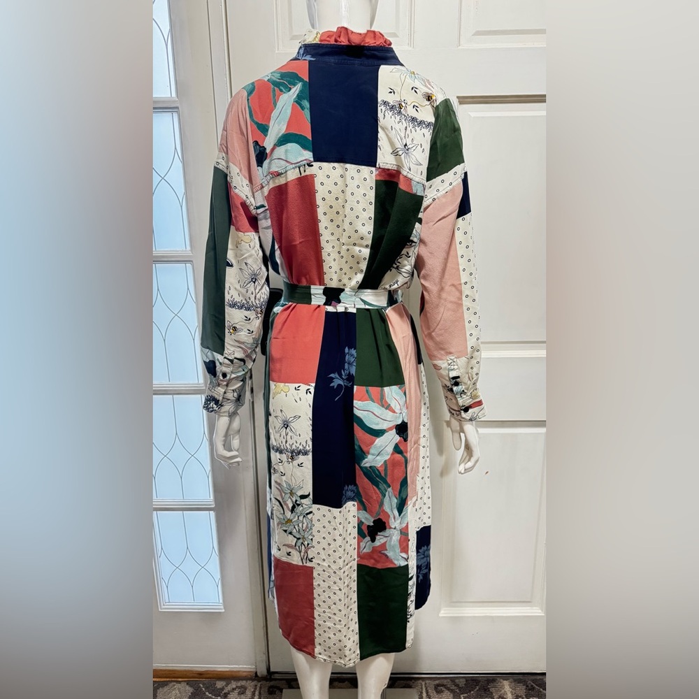 Tory Burch Multicolor Patchwork Abstract Print Hi… - image 5